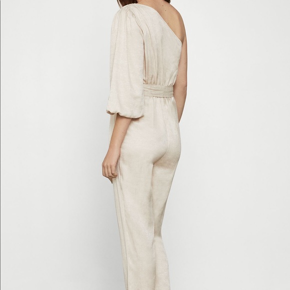 NWT BCBGMAXAZRIA Puff Sleeve Jumpsuit $278 - Picture 4 of 15